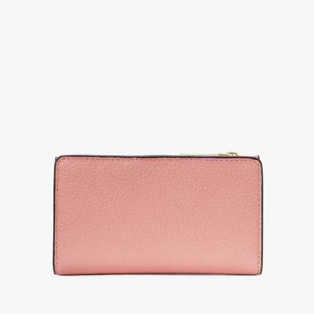 Kate Spade Leila Small Slim Bifold Wallet, Peachy Rose - Picture 3 of 6